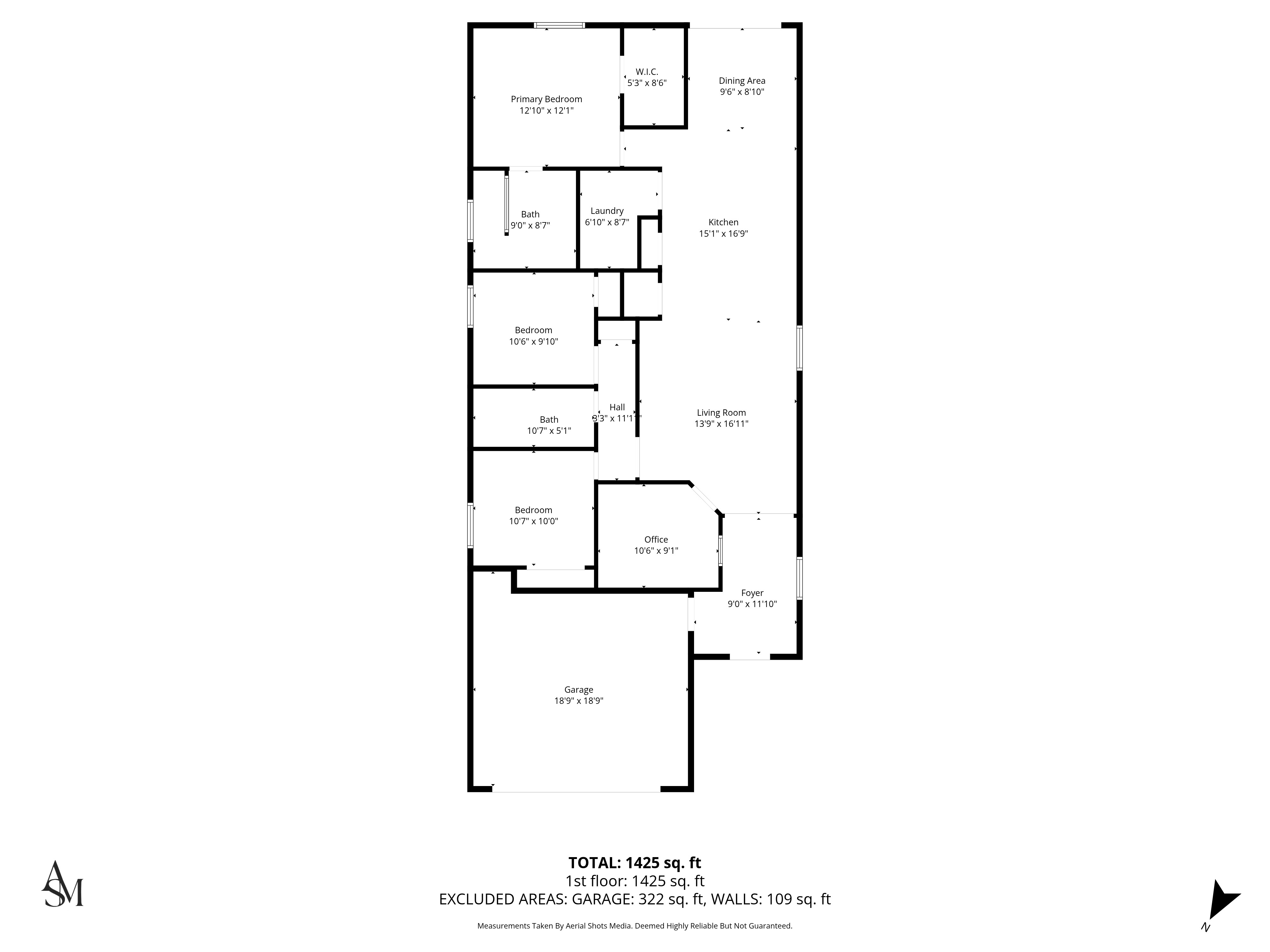 Floor plan with measurements